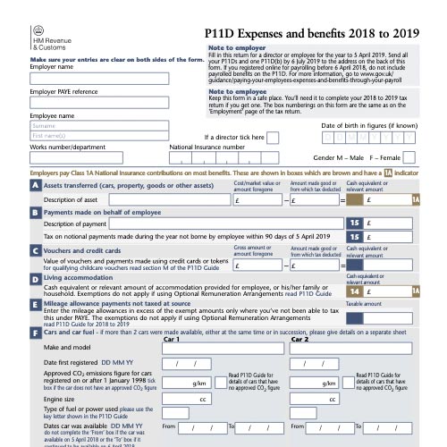 What is a P11D Form?
