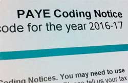 PAYE Tax Codes For The 2016/2017 Tax Year