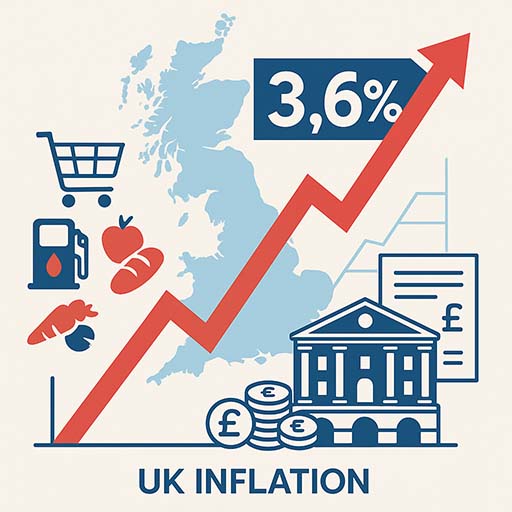 UK Inflation Hits 18 Month High At 3.6 Percent